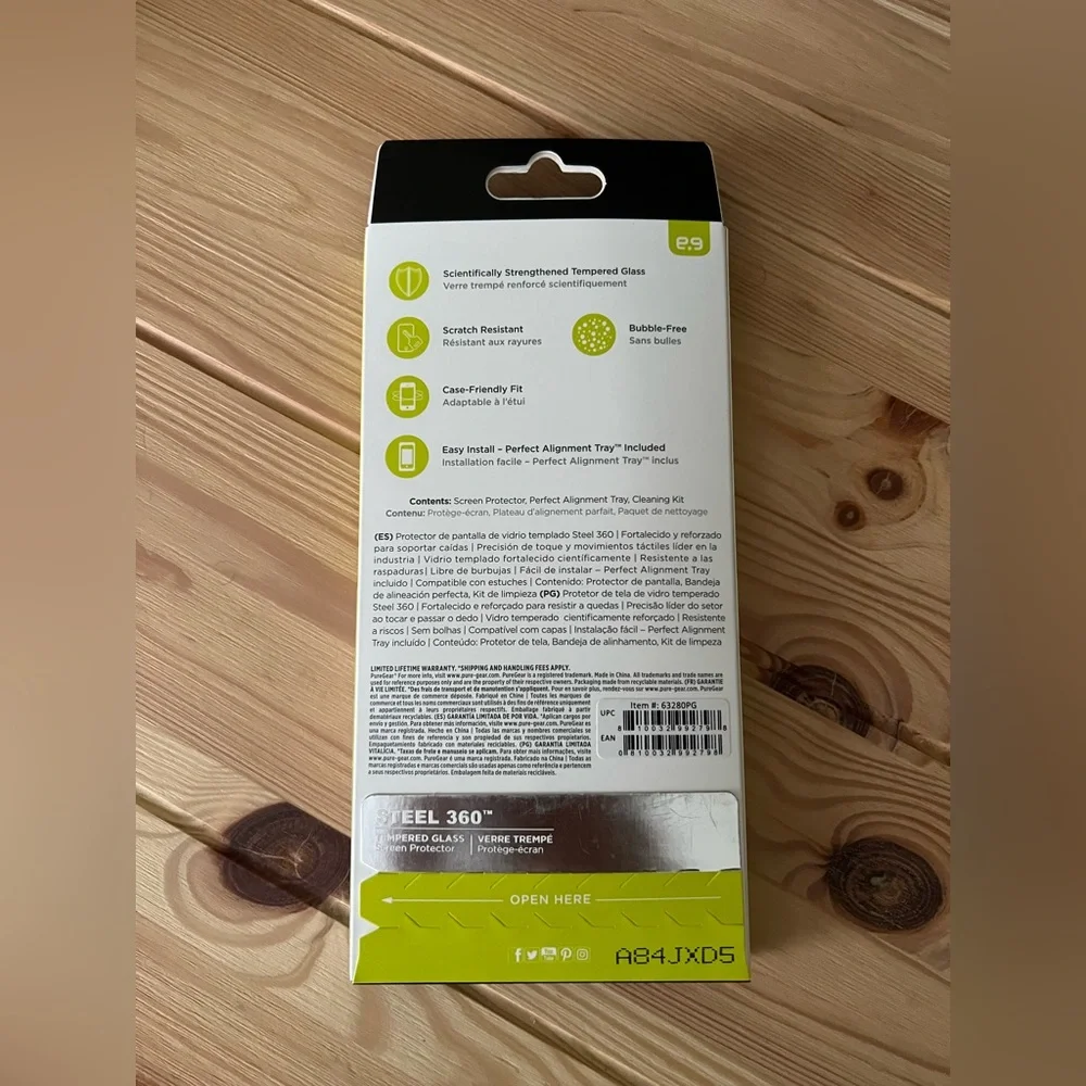PureGear Steel 360 Tempered Glass Screen Protector